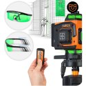 Poziomica laserowa laser krzyżowy w walizce + akcesoria Humberg HM-175
