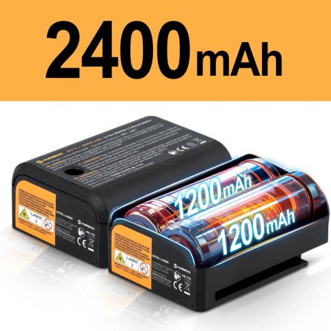 Poziomica laserowa laser krzyżowy w walizce + akcesoria Humberg HM-175