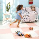 Duża mata piankowa puzzle Ricokids 60x60 cm 4 szt. brzoskwiniowo-biała