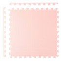 Duża mata piankowa puzzle Ricokids 60x60 cm 4 szt. brzoskwiniowo-biała