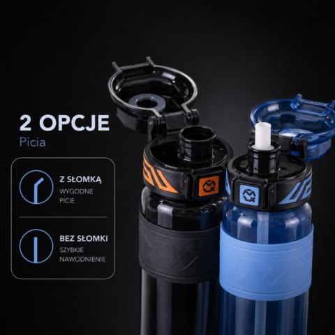 Butelka na wodę, sportowy bidon z miarką 680ML niebieski BD64N