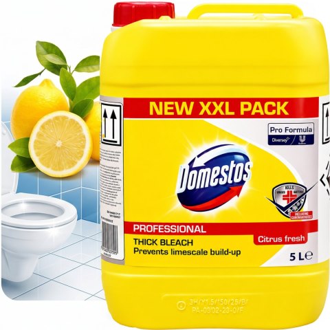 Domestos Płyn Do WC Citrus Fresh Żółty 5L