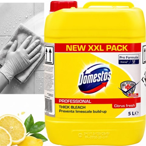 Domestos Płyn Do WC Citrus Fresh Żółty 5L