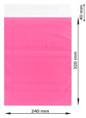 Foliopaki Kurierskie Różowe C4 240x320mm - 1000 szt.
