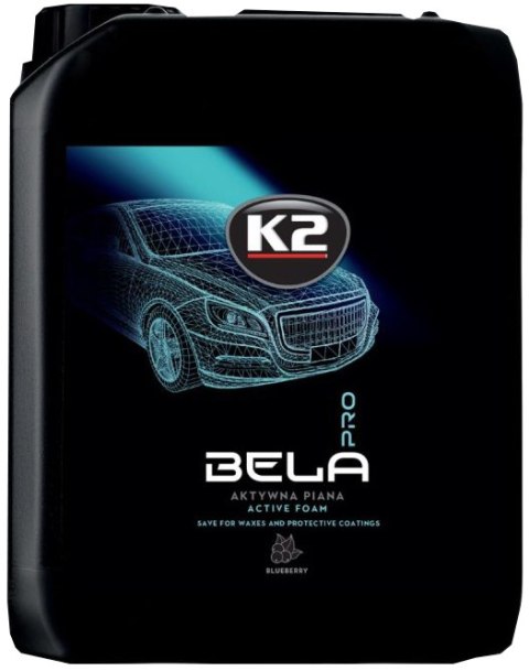 K2 Piana Aktywna BELA PRO Blueberry Neutralne PH Do Mycia Auta 5L D0105