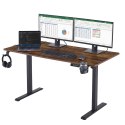Biurko gamingowe SHADOW GAMER RUSTIC elektryczne 140 cm