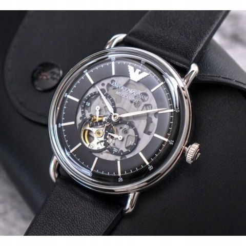 ZEGAREK MĘSKI EMPORIO ARMANI AVIATOR AUTOMATIC AR60026 + BOX (zi099a)