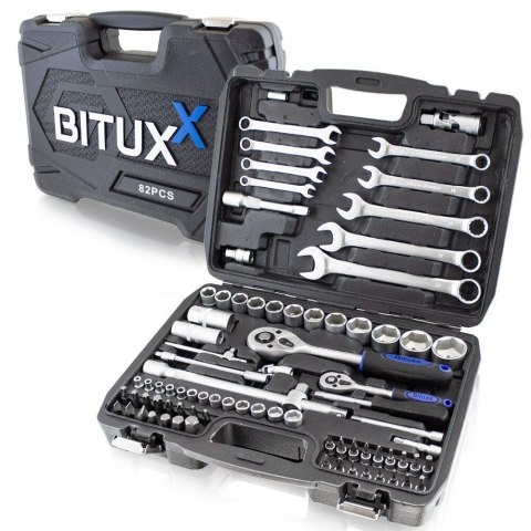 ZESTAW NARZĘDZI BITUXX 82 ELEMENTY NASADKI BITY TORX W WALIZCE