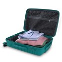 Zestaw 4 walizek podróżnych z beautycase - twarda skorupa, kółka 360°, zamek TSA