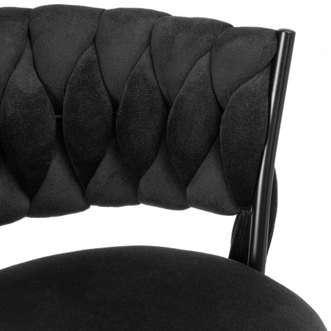 Hoker barowy Tresso Black czarny Velvet