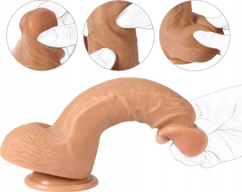 PAKO Dildo Sztuczny Penis Z Przyssawką 20 cm x 3,8 cm