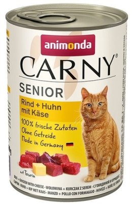 ANIMONDA Cat Carny Senior Wołowina, Kurczak, Ser 400g