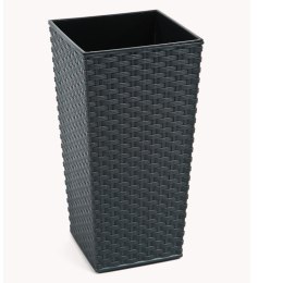 Donica FINEZJA 250x250 rattan - grafit metalik