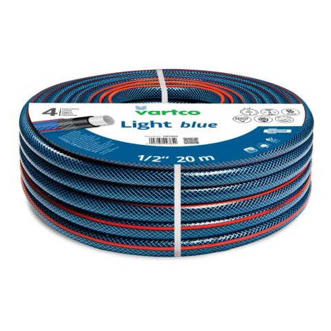 Wąż ogrodowy VARTCO LIGHT BLUE 1/2" 20mb