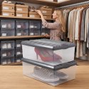 BRANQ Pojemnik Na Buty Antracyt Z Pokrywą Wentylowany Zestaw 2 Szt. 1552