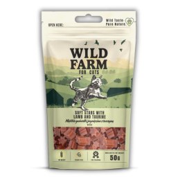 WILD FARM gwiazdki jagnięcina z tauryną 50g przysmak dla kota