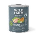 Wild Farm Superfood Kurczak - mokra karma z dynią i jabłkiem 800g
