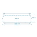 Basen ogrodowy rozporowy 366 x 76 cm Bestway 57273
