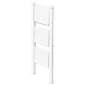 Drabinka 3-stopniowa metalowa EASYSTEP składana WHITE