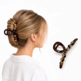 Spinka do włosów brąz XL elegancka klamra SP468