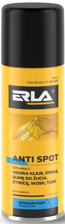 ERLA Anti Spot Odplamiacz Usuwa Klej Gumę Smołę Wosk Tusz 250ml R1100