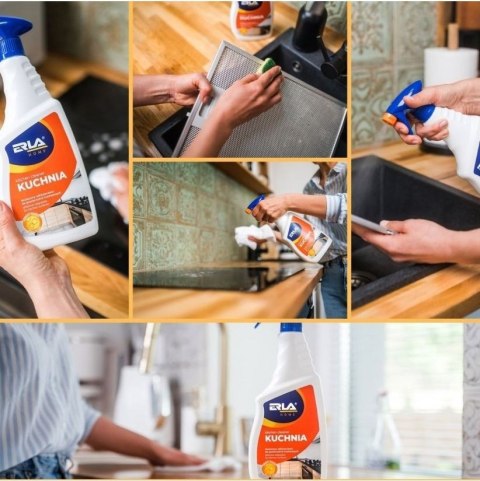 ERLA HOME Odtłuszczacz Do Kuchni Płyn Do Czyszczenia 750ml RH120