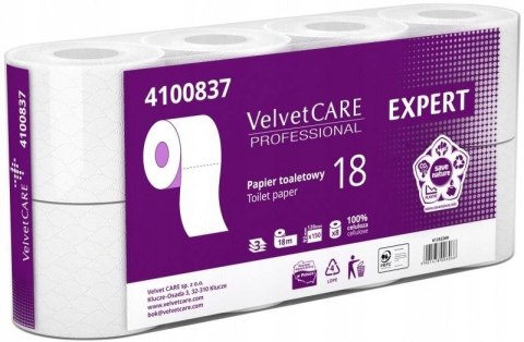 Papier Toaletowy VELVET CARE Professional Expert 3W 18m - 8 Rolek