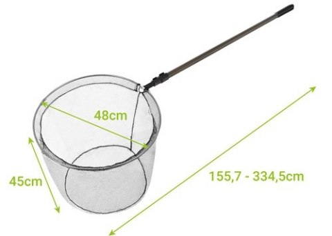 Podbierak Wędkarski Teleskopowy Składany 335cm Trizand