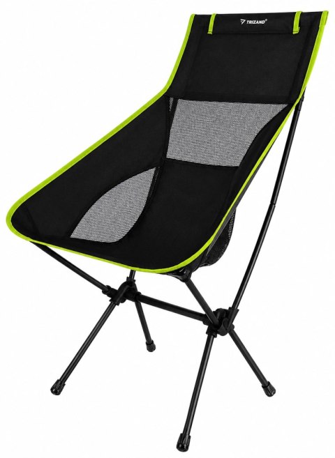 Krzesło Wędkarskie Składane Czarne Z Pokrowcem 41x52x86cm 120kg TRIZAND 27778