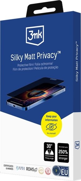 Prywatyzująca Matowa Folia Samsung Galaxy M35 - 3mk Silky Matt Privacy