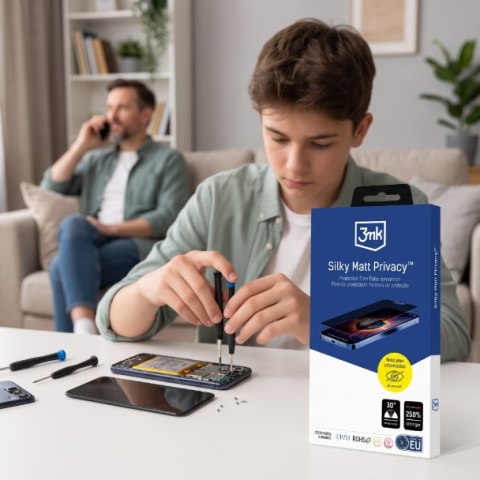 Prywatyzująca Matowa Folia Samsung Galaxy M35 - 3mk Silky Matt Privacy