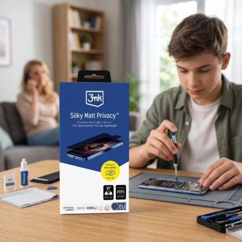 Prywatyzująca Matowa Folia Samsung Galaxy M35 - 3mk Silky Matt Privacy