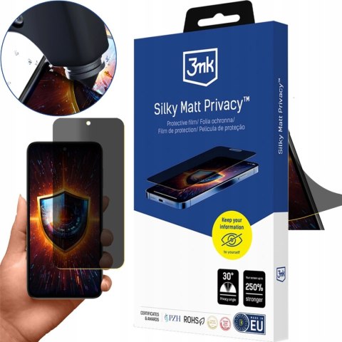 Prywatyzująca Matowa Folia Samsung Galaxy M35 - 3mk Silky Matt Privacy