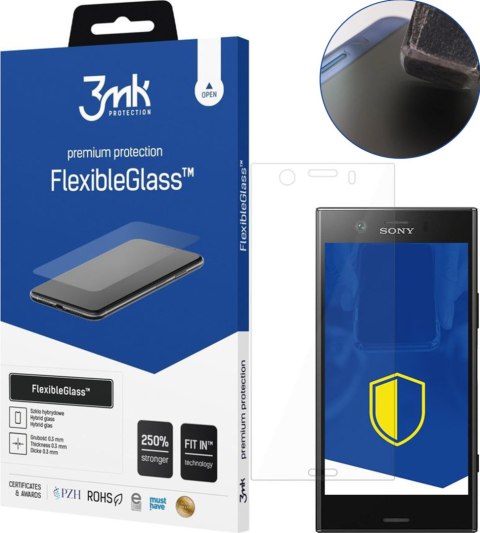 Szkło Hybrydowe Sony Xperia XZ1 Compact - 3mk FlexibleGlass