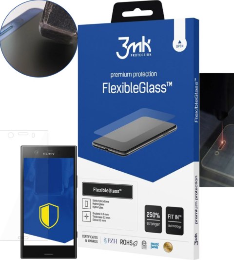 Szkło Hybrydowe Sony Xperia XZ1 Compact - 3mk FlexibleGlass