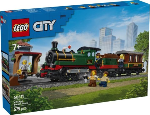 60511 - LEGO City - Retro pociąg z lokomotywą parową