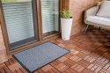 Wycieraczka pod Drzwi 60x90 cm Szara Wewnętrzna Mata Do Butów Antypoślizgowa