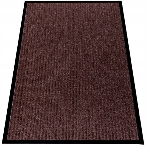 Wycieraczka pod drzwi 60 x 80 cm Brąz Antypoślizgowa Gumowa do Butów