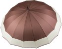 Parasol Długi Elegancki XXL 16 Drutów Brązowy 25016_BR