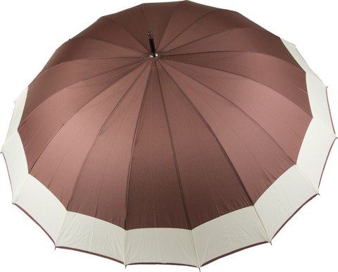Parasol Długi Elegancki XXL 16 Drutów Brązowy 25016_BR