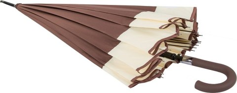 Parasol Długi Elegancki XXL 16 Drutów Brązowy 25016_BR