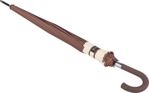 Parasol Długi Elegancki XXL 16 Drutów Brązowy 25016_BR