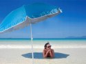 Parasol Plażowy Ogrodowy Balkonowy Duży XXl Z Filtrem UV 210cm Składany 14416