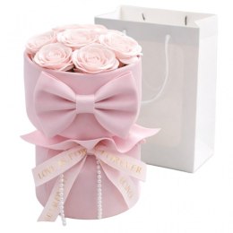 Flower box, bukiet zapachowych kwiatów mydlanych w pudełku 8szt. BUK24R