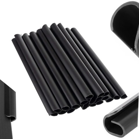 Klipsy Do Taśmy Ogrodzeniowej PVC Antracyt Zestaw 20 szt. Gardlov 23709
