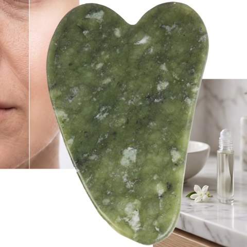 Masażer Jadeitowy Gua Sha Do Masażu Twarzy Szyi I Ciała 24361
