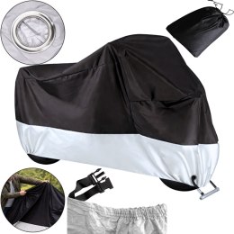Pokrowiec Na Rower Motor Wodoodporny UV Srebrny 215x130cm 10174_XL_S