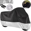 Pokrowiec Na Rower Motor Wodoodporny UV Srebrny 215x130cm 10174_XL_S