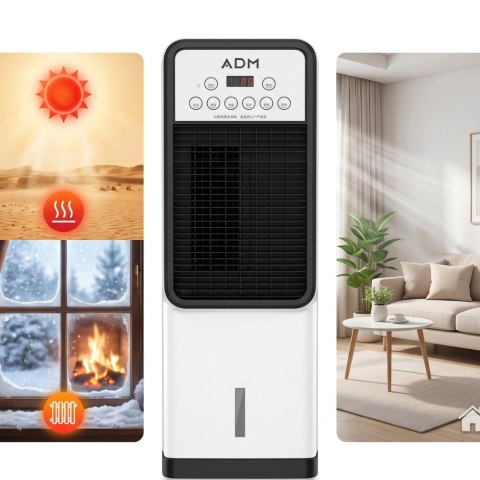 Klimator i Grzejnik 4w1 Nawilżacz Oczyszczacz Powietrza 1800W ADM 546