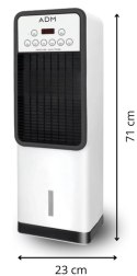 Klimator i Grzejnik 4w1 Nawilżacz Oczyszczacz Powietrza 1800W ADM 546